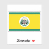 Flagge der Stadt Belmopan, Belize Aufkleber (Blatt)