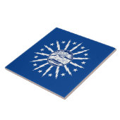 Flagge der Stadt Buffalo Fliese (Seite)