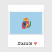 Flagge der Stadt Cajamarca, Peru Aufkleber (Blatt)