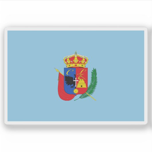 Flagge der Stadt Cajamarca, Peru Aufkleber (Vorderseite)