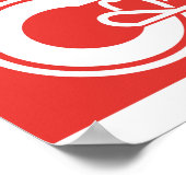 Flagge der Stadt Calgary Poster (Ecke)