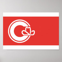 Flagge der Stadt Calgary Poster