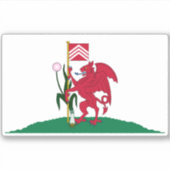 Flagge der Stadt Cardiff Aufkleber (Vorderseite)