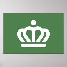 Flagge der Stadt Charlotte Poster