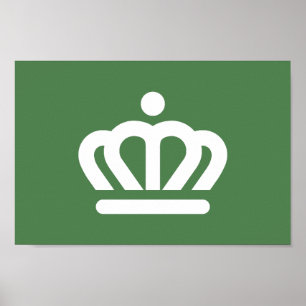 Flagge der Stadt Charlotte Poster