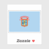 Flagge der Stadt Chiclayo, Peru Aufkleber (Blatt)