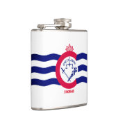 Flagge der Stadt Cincinnati, Ohio Flachmann (Rechts)