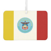 Flagge der Stadt Columbus Autolufterfrischer (Rückseite)