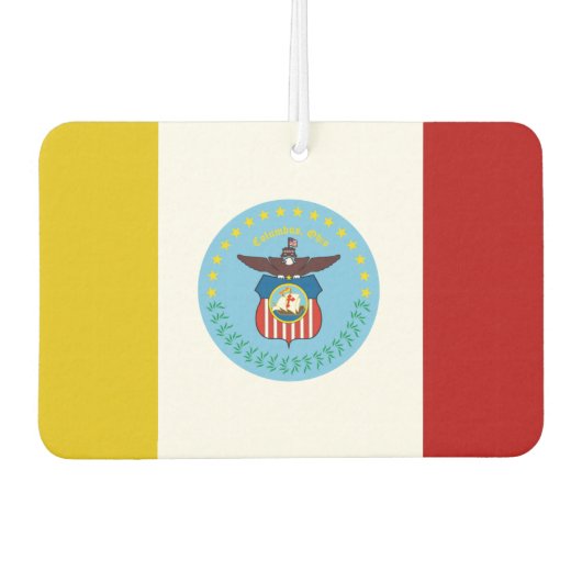 Flagge der Stadt Columbus Autolufterfrischer (Vorderseite)