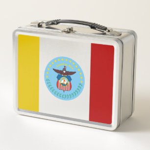 Flagge der Stadt Columbus Metall Brotdose