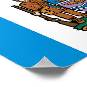 Flagge der Stadt Edmonton Poster (Ecke)