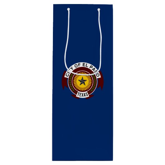 Flagge der Stadt El Paso, Geschenktasche für texan Geschenktüte Für Weinflaschen (Vorderseite)
