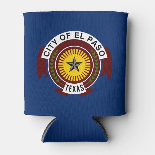 Flagge der Stadt El Paso, Texas Can Cooler Dosenkühler (Vorderseite)