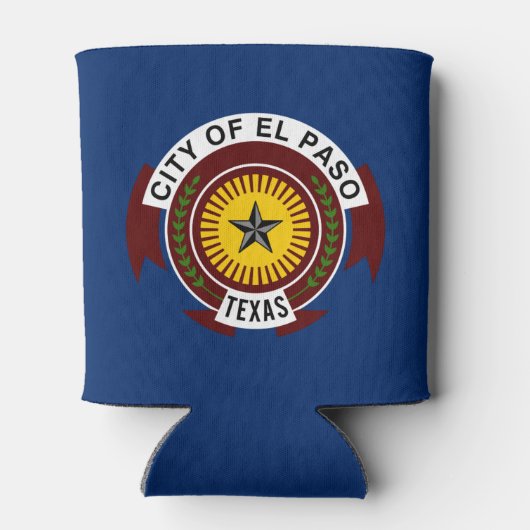 Flagge der Stadt El Paso, Texas Can Cooler Dosenkühler (Rückseite)
