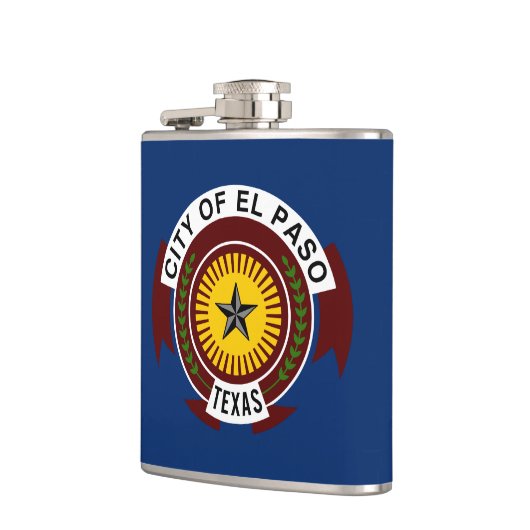 Flagge der Stadt El Paso, Texas Flask Flachmann (Links)