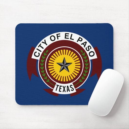 Flagge der Stadt El Paso, Texas Mouse Pad Mousepad (Mit Mouse)