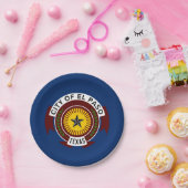 Flagge der Stadt El Paso, Texas Papier Teller (Party)