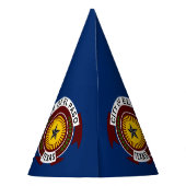 Flagge der Stadt El Paso, Texas Partyhut (Rückseite)