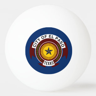 Flagge der Stadt El Paso, Texas Ping-Pong Ball