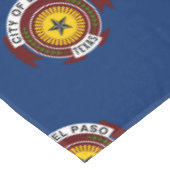 Flagge der Stadt El Paso, Texas Tischdecke (Schrägansicht)