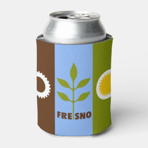Flagge der Stadt Fresno, Kalifornien Can Cooler Dosenkühler