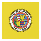 Flagge der Stadt Honolulu, Hawaii Cube Würfel (Rechts)