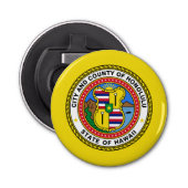 Flagge der Stadt Honolulu, Hawaii Flaschen Opener Flaschenöffner (Vorderseite)