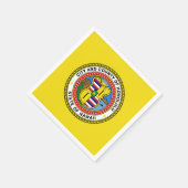 Flagge der Stadt Honolulu, Hawaii Napkins Serviette (Ecke)