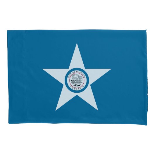 Flagge der Stadt Houston, Fall Texas Pillow Kissenbezug (Vorderseite)
