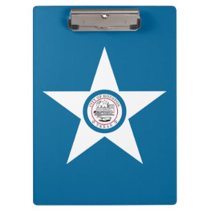 Flagge der Stadt Houston, Texas Clipboard Klemmbrett