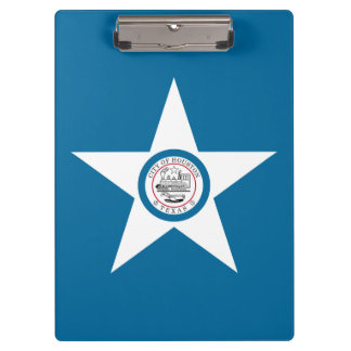 Flagge der Stadt Houston, Texas Clipboard Klemmbrett