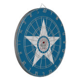 Flagge der Stadt Houston, Texas Dartboard mit Kuns Dartscheibe (Vorderseite Links)