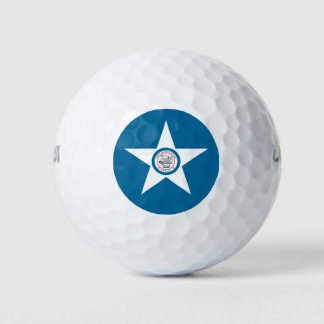 Flagge der Stadt Houston, Texas Golf Balls Golfball