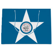 Flagge der Stadt Houston, Texas Große Geschenktasc Große Geschenktüte (Vorderseite)