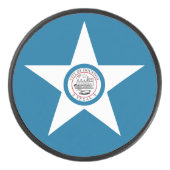 Flagge der Stadt Houston, Texas Hockey Puck (Vorderseite)