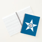 Flagge der Stadt Houston, Texas Notizbuch (Innenseite)