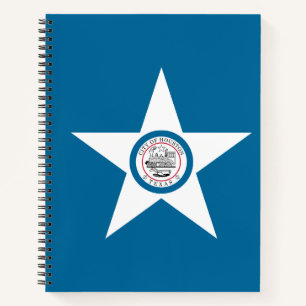 Flagge der Stadt Houston, Texas Notizbuch