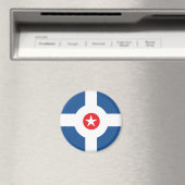 Flagge der Stadt Indianapolis Magnet (In Situ (Geschirrspüler))