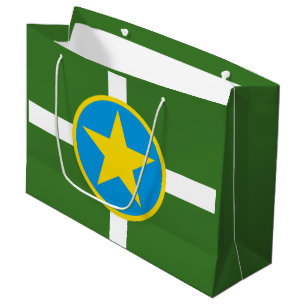 Flagge der Stadt Jackson, Mississippi Großes Gesch Große Geschenktüte