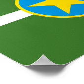 Flagge der Stadt Jackson, Mississippi-Poster Poster (Ecke)