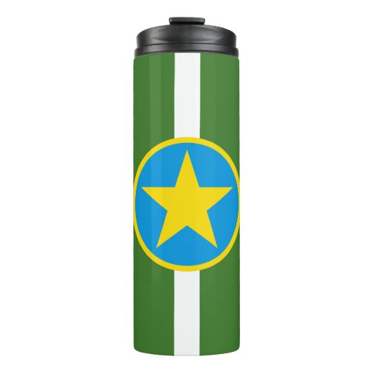 Flagge der Stadt Jackson, Mississippi Thermal Tumb Thermosbecher (Vorderseite)