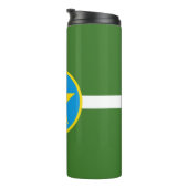 Flagge der Stadt Jackson, Mississippi Thermal Tumb Thermosbecher (Nach rechts gedreht)