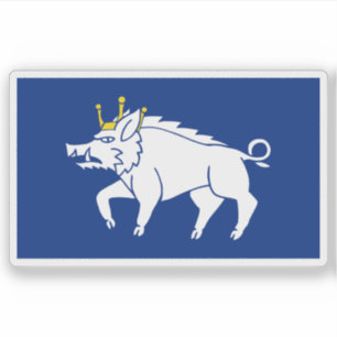 Flagge der Stadt Kingswinford, England Aufkleber