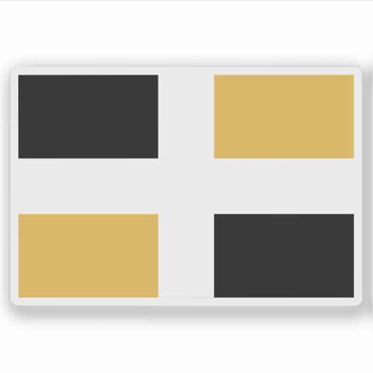 Flagge der Stadt Lévis, Quebec, Kanada Aufkleber (Vorderseite)