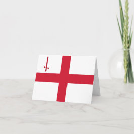 Flagge der Stadt London Karte