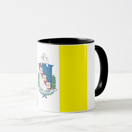 Flagge der Stadt (Louisiana) Tasse (VorderseiteRechts)