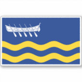 Flagge der Stadt Lytham St Annes Aufkleber (Vorderseite)