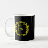 Flagge der Stadt Mariupol Ukraine  Kaffeetasse (Links)