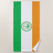 Flagge der Stadt Miami (Florida) Strandtuch (Vorderseite)