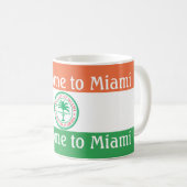 Flagge der Stadt Miami Kaffeetasse (VorderseiteRechts)